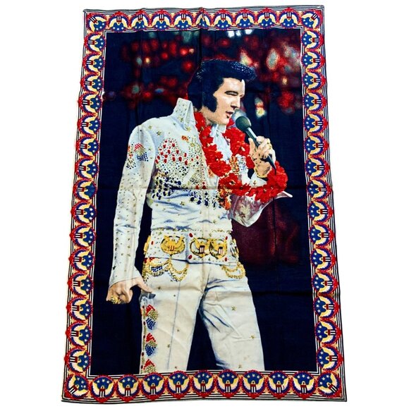 Elvis Presley Retro Collectible Cloth Textile Poster Flag Tapestry Wall Banner - Picture 1 of 8